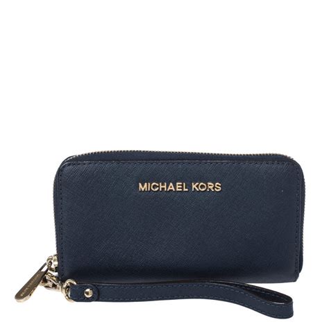 michael kors wristlet blue|michael kors wristlets on sale.